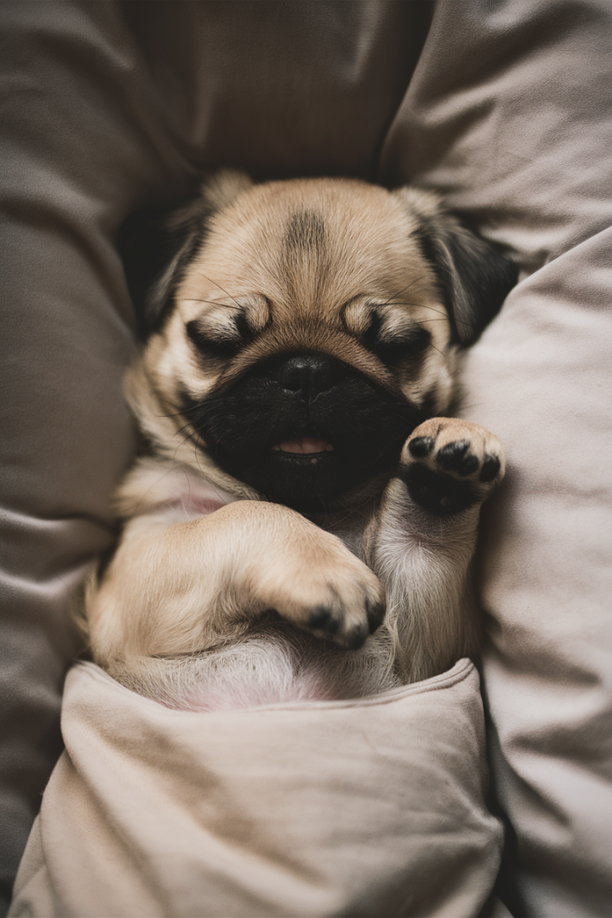 Drift into a world of cuteness with these sleepy puppies! 🐾💤 These little dreamers are sure to warm your heart! ❤️🐶 #PuppyCuddles #SweetDreams
