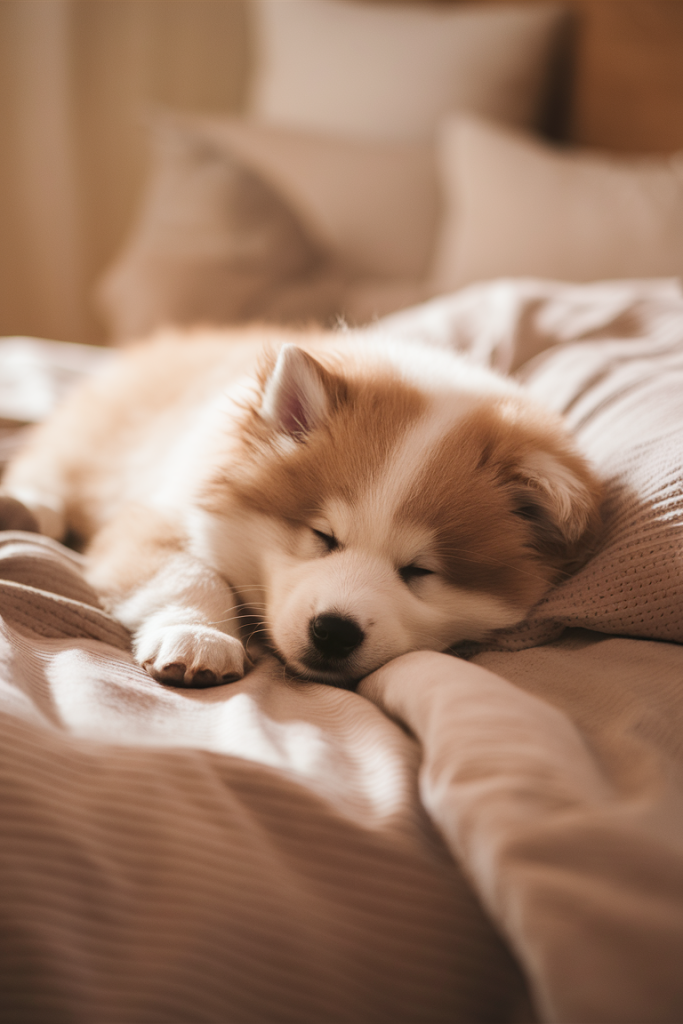 Drift into a world of cuteness with these sleepy puppies! 🐾💤 These little dreamers are sure to warm your heart! ❤️🐶 #PuppyCuddles #SweetDreams
