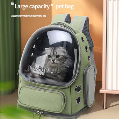 Spacious Pet Carrier with Ventilation System & Water Resistant Design(Black)