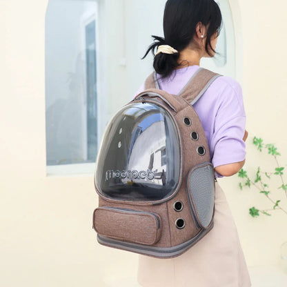 Spacious Pet Carrier with Ventilation System & Water Resistant Design(Black)
