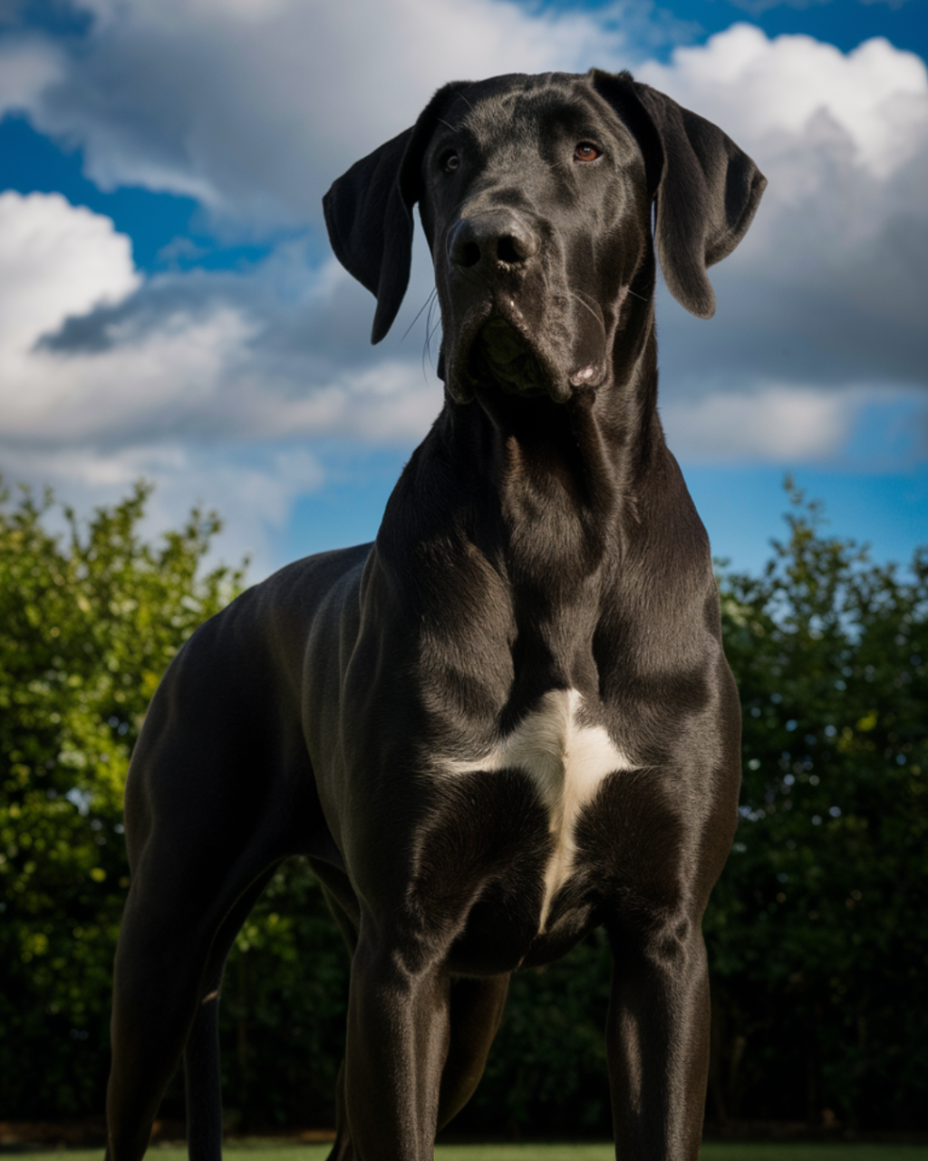 At 7 feet on his hind legs, Kevin is the world's tallest dog! 🏆🐾 But this gentle giant has one fear – the vacuum cleaner! 🧹😨