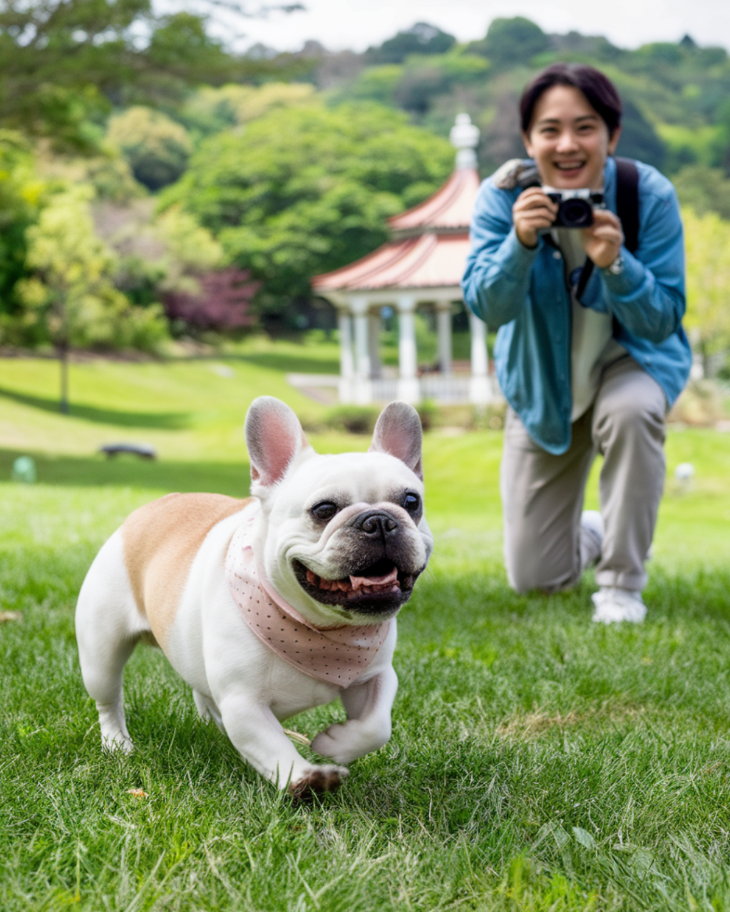 Loyal Companions 💖 Frenchies are incredibly loyal and affectionate. They love being close to their humans and will follow you from room to room, just to be near you.