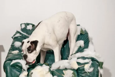 Tired of replacing shredded dog beds? 😤 Find out why your pup’s turning their bed into a chew toy—and get simple, effective fixes to save your sanity (and their bedding)! 🦴🛑 #DogTraining #ChewingFix